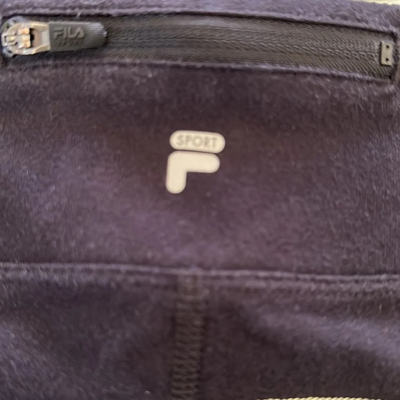 Fila Sport black and green capris exercise leggings, size S - Picture 7 of 8